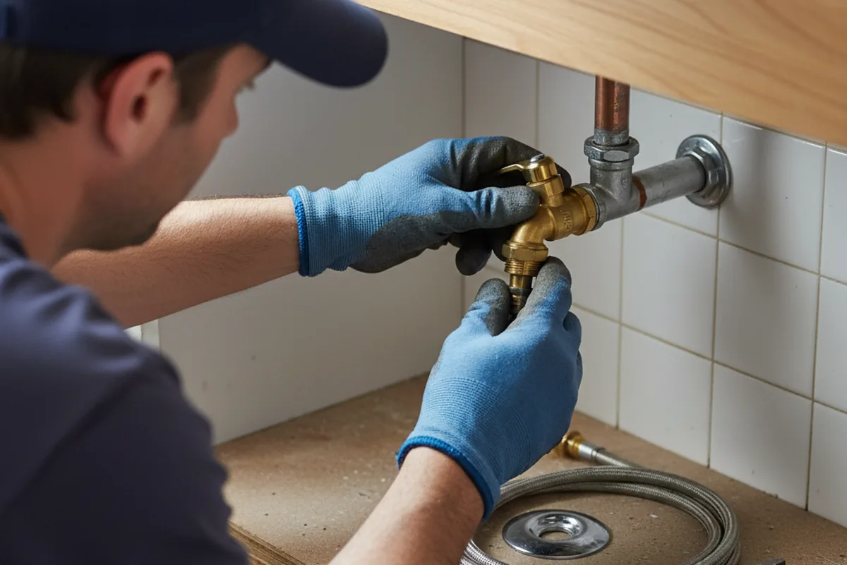 Shutoff valve and fitting work during Faucet and Fixture Repair in Juneau
